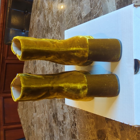 Sam Edelman Velvet Codie boots rust mustard - Picture 4 of 12